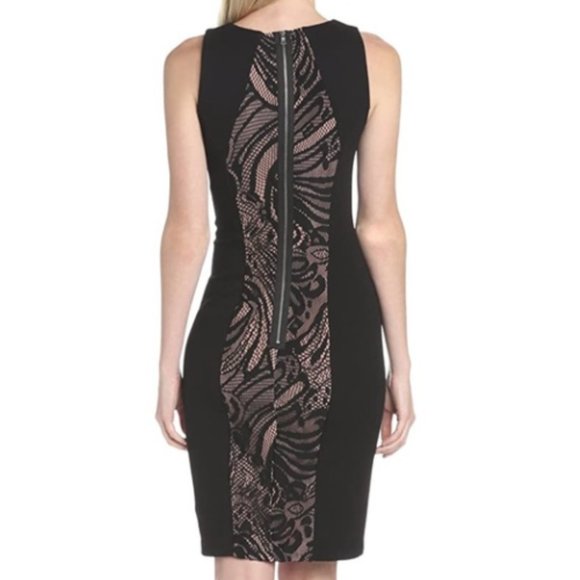 BCBGMaxAzria Leona Black Lace Dress Size Small - Picture 2 of 10